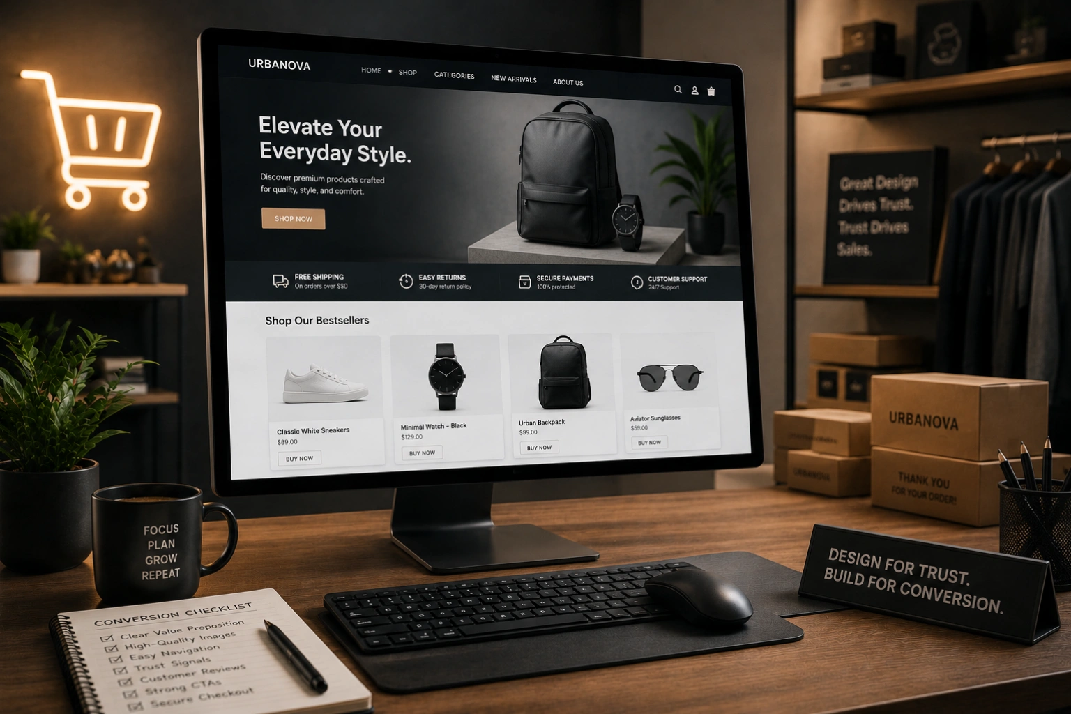 How to design an E-Commerce website that converts