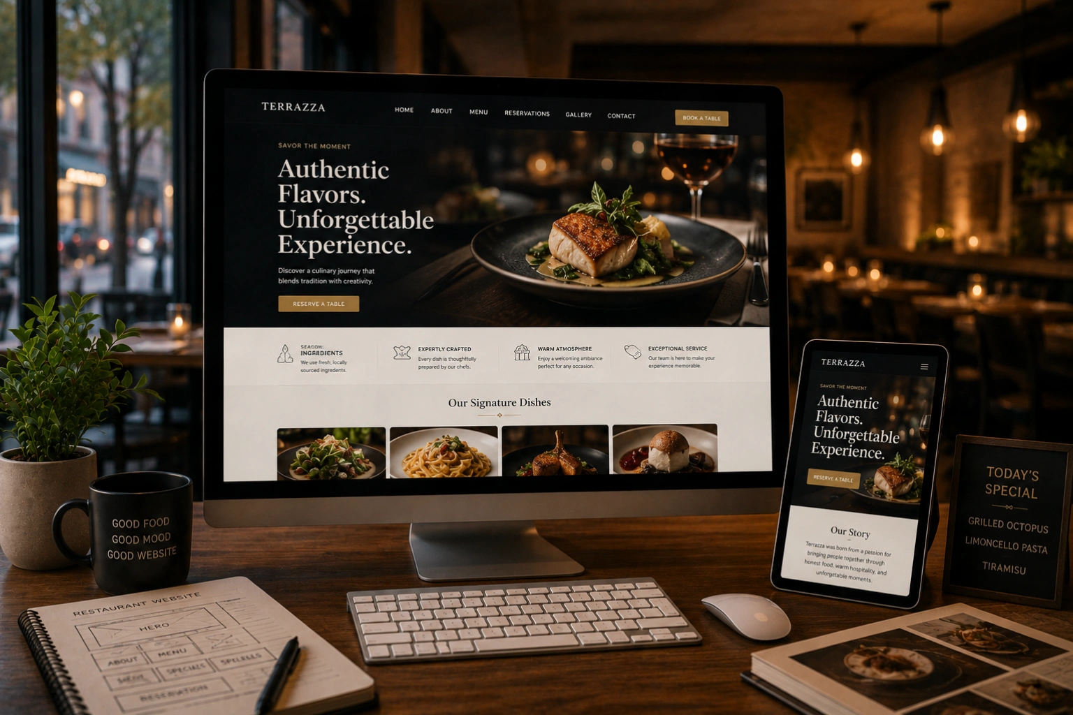 Restaurant website design: best practices and examples