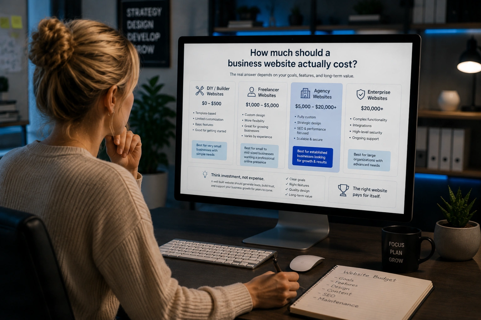 How much should a business website actually cost?