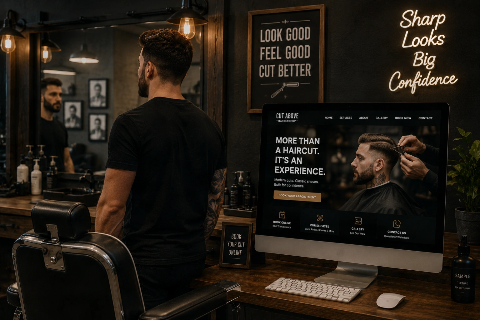 Web Design for Barbershops: What your website needs to actually bring In clients